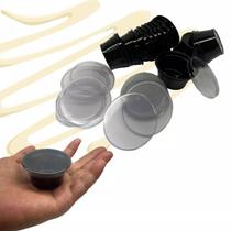 Embalagem para molhos 150 unidades Dona Rita D695, pote preto com tampa de cristal 30ml