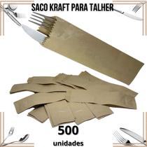 Embalagem Para Talher Kraft 500 Unidades