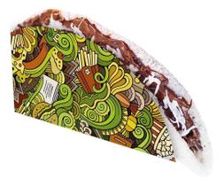 Embalagem Para Tapioca Modelo Verde 200Un