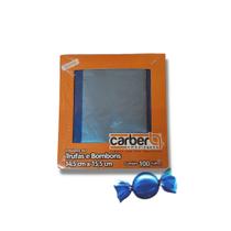 Embalagem para Trufa Azul 14,5x15,5cm Carber c/100 un