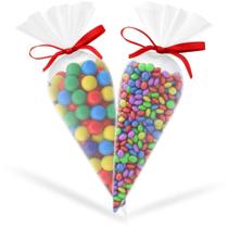 Embalagem para TRUFA/CONE Cone Incolor 10X15CM PCT.C/50