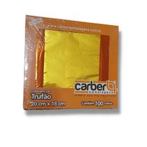 Embalagem para Trufão Ouro Brilhante 20x18cm Carber c/100 un