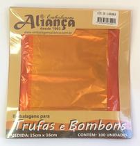Embalagem para trufas Aliança 15x16cm 100un /