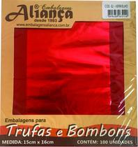 Embalagem para trufas Aliança 15x16cm 100un