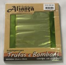 Embalagem para trufas Aliança 15x16cm 100un