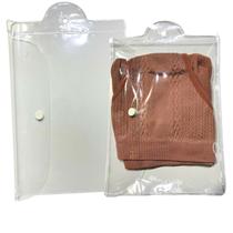 Embalagem Pendurar Multiuso PVC Cristal c/Botão15x21cm 50un