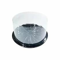 Embalagem pet torta média alta preta - g 56cta