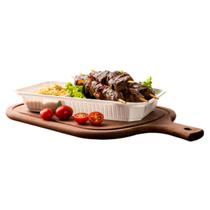 Embalagem Plástica Bandeja Petisqueira 2 Divisórias 100u