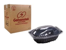 Embalagem Plástica Frango Assado Galvanotek G100 Preta C/100