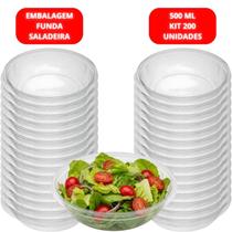 Embalagem Plástica Funda Saladeira 50 Com 200 Unidades