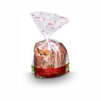 Embalagem Plastica P/ Panetone Frutas 500gr C/ 100 Un