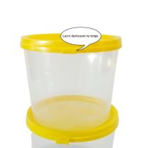 Embalagem pote plástico com capacidade de 1 kg de mel de abelha
