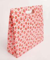 Embalagem Presente Sacola Estampa Morango Marisa-68149