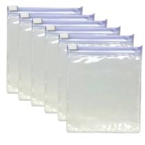 Embalagem PVC Cristal Atacado Multiuso Zíper 10x11,5 500 UN