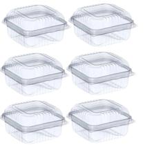 Embalagem Quadrada Plastico C/25 130ML C/Tampa Festa Doces Embalagem Quadrada Plastico C/25 130ML C/Tampa Festa Doces