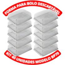 Embalagem Retangular Para Bolo Bipack Modelo Bp70 Com 40 Unidades Embalagem Retangular Para Bolo Bipack Modelo Bp70 Com 40 Unidades