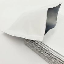 Embalagem Sachê Alumínio Branco ou Prata - 100 Unidades