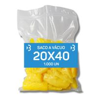 Embalagem / Saco A Vácuo 20x40 - 120 Micras - 1000 Unidades