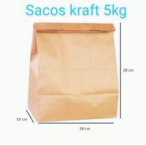 Embalagem Saco de papel Kraft Delivery (200 unidades) 5kg / Médio