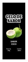 Embalagem Saco para gelo Sabor Coco Verde com 250 unidades