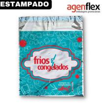 Embalagem Saco Térmico de Segurança para Delivery Frios Congelados Pequeno Agenflex - 22,5x22+4cm - 200 Unidades