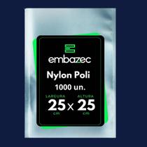 Embalagem Sacos A Vácuo 25x25x 0,12 micra - 1000 Un