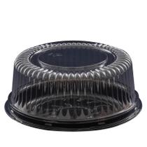 Embalagem Sanpack S35 para Bolo Mini Bolo Alto até 400g Preta. Caixa com 100 Unidades