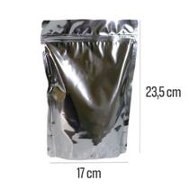 Embalagem Saquinho Stand Up Pouch Metalizado 17x23,5 cm - 300 unidades