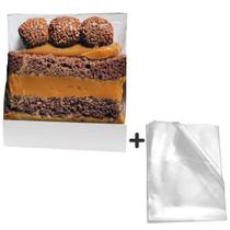 Embalagem Slice Cake Com Celofane Para Fatia De Bolo 100 Un Embalagem Slice Cake Com Celofane Para Fatia De Bolo 100 Un