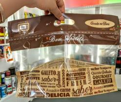 Embalagem Térmica Frango Assado E Grelhado/100 Un/Ziper/Alça