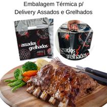 Embalagem Térmica p/ Delivery Assados e Grelhados 100 unid.