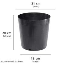 Embalagem Vaso Pote flexível Para Muda 8,5 Litros Plastico Preto Embalagem Vaso Pote flexível Para Muda 8,5 Litros Plastico Preto