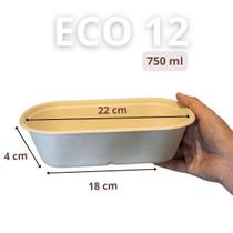 Embalagens biodegradáveis de 750ml com tampa (50 +50) Embalagens biodegradáveis de 750ml com tampa (50 +50)