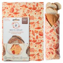 Embalagens de alimentos Bee's Wrap Mushroom Magic Bread Wrap, fabricadas nos EUA Embalagens de alimentos Bee's Wrap Mushroom Magic Bread Wrap, fabricadas nos EUA
