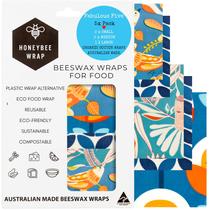 Embalagens de cera de abelha reutilizáveis, pacote com 5 Honeybee Fabulous Five Embalagens de cera de abelha reutilizáveis, pacote com 5 Honeybee Fabulous Five