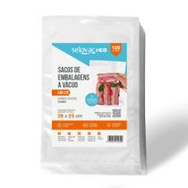 Embalagens para Vácuo Lisa transp. 28x25 Pct c/100 - Selovac