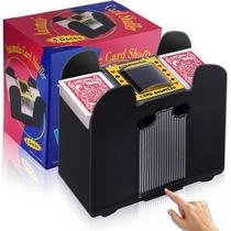 Embaralhador automático de cartas Unniweei 1/2/4/6 decks operado por bateria