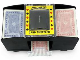 Embaralhador Misturador De Cartas Automático para 2 Baralhos Poker Truco Buraco Embaralhador Misturador De Cartas Automático para 2 Baralhos Poker Truco Buraco