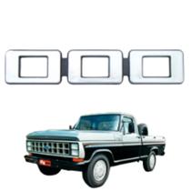 Emblema 000 Ford F1000 F2000 F4000 Cinza com Fundo Preto Emblema 000 Ford F1000 F2000 F4000 Cinza com Fundo Preto