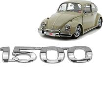 Emblema 1500 Fusca 1959 a 1970 Cromado