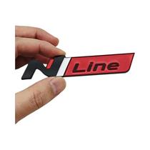 Emblema 3D ABS Para Porta-Malas Traseiro De Carro, Adesivo Lateral N Line Para I20 I30 Sonata Kona Emblema 3D ABS Para Porta-Malas Traseiro De Carro, Adesivo Lateral N Line Para I20 I30 Sonata Kona
