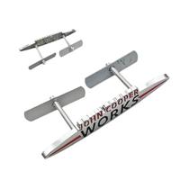 Emblema 3D De Metal JCW Para Grade Dianteira E Porta-Malas De Carros Mini R60 F56 R56 F54 F57 R70