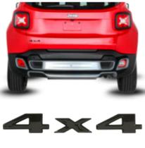 Emblema (4x4) jeep renegade 15/ compass 17/ black piano