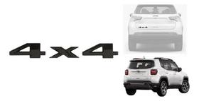 Emblema 4x4 Jeep Renegade 2015/2021 Compass 2017/2021 Preto Emblema 4x4 Jeep Renegade 2015/2021 Compass 2017/2021 Preto