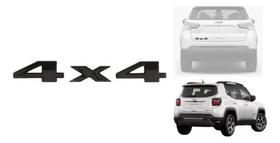 Emblema 4X4 Jeep Renegade 2015/2021 Compass 2017/2021 Preto Emblema 4X4 Jeep Renegade 2015/2021 Compass 2017/2021 Preto