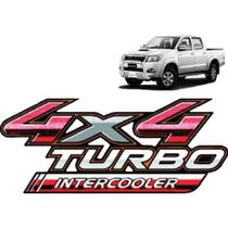 Emblema 4x4 Turbo Intercooler Hilux 2009 A 2013