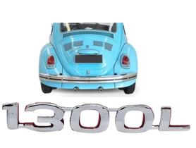 Emblema Adesivo 1300L Capo Traseiro Para Fusca 1973 a 1980