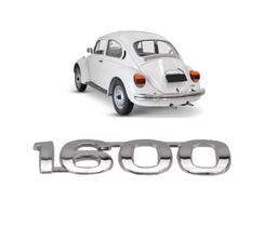 Emblema Adesivo 1600 Capo Traseiro Para Fusca 1975 a 1992 Emblema Adesivo 1600 Capo Traseiro Para Fusca 1975 a 1992