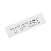 Emblema Adesivo 3D Cromado Preto Para Audi A4 A5 A6 TFSI, Distintivo Para Porta-Malas, Acessórios
