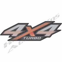 Emblema Adesivo 4x4 Turbo Toyota Hilux 2016 Em Diante